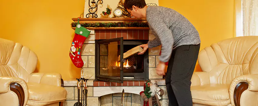 Rusted Metal Fireplace Restoration in Carson City, Nevada